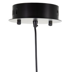 Lampadario Cristallo Nero Metallo 15 x 15 x 37 cm    