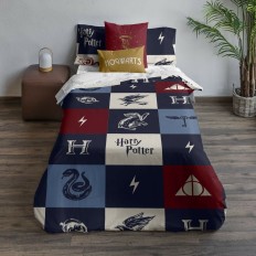 Copripiumino Harry Potter Hogwarts Multicolore 175 Fili 180 x 220 cm Singolo    