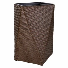 Vaso Alexandra House Living Marrone scuro Ferro Rattan Plastica 31 x 56 x 31 cm    