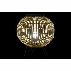 Lampada da tavolo DKD Home Decor Nero Metallo Marrone Bambù (36 x 36 x 37 cm)    