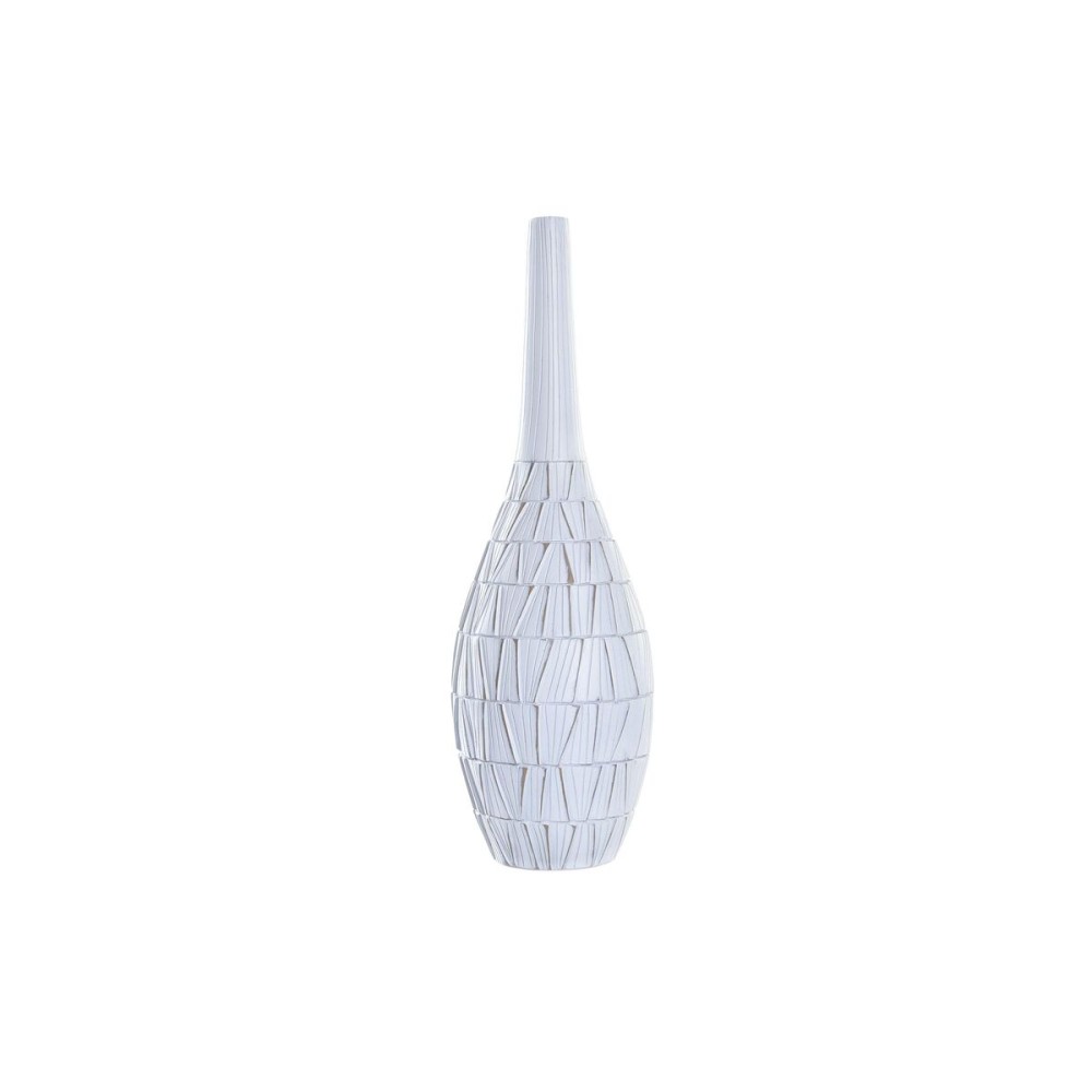 Vaso DKD Home Decor Bianco Resina Moderno (19 x 19 x 60 cm)    