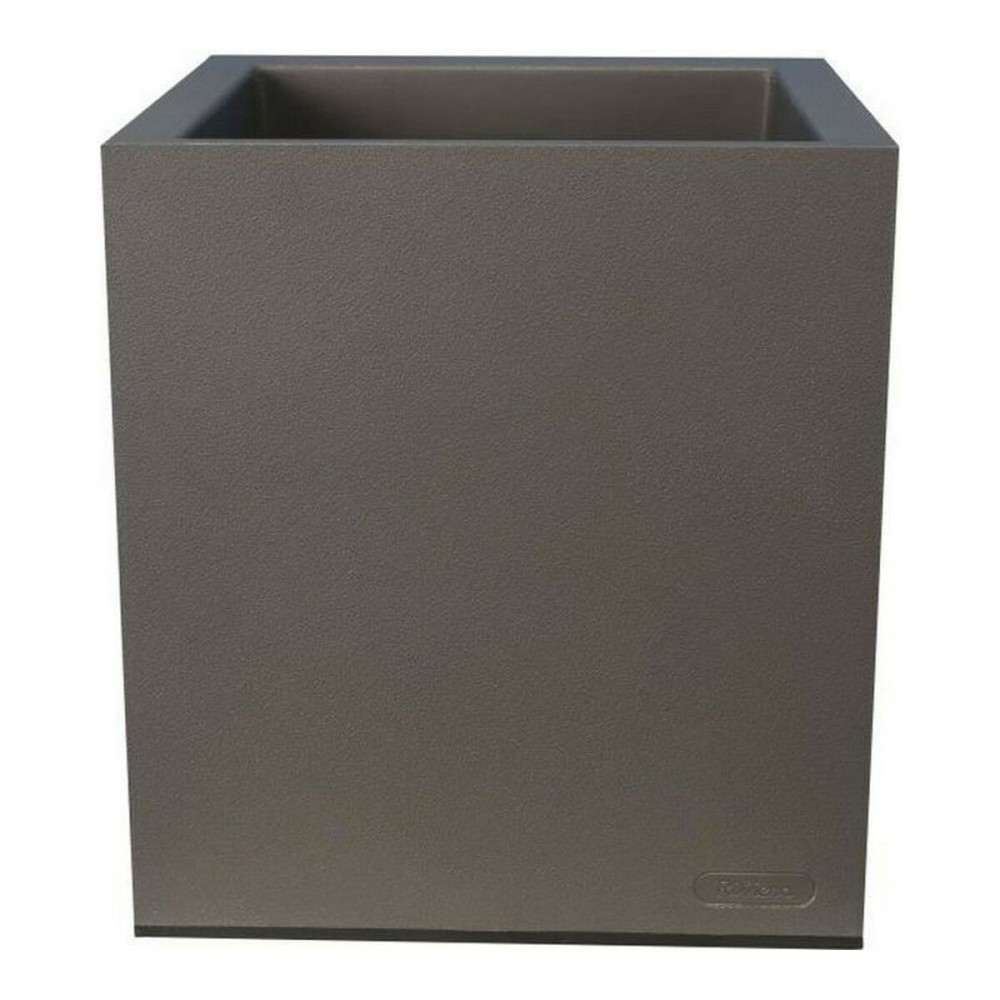 Vaso Riviera Grigio Plastica Quadrato    