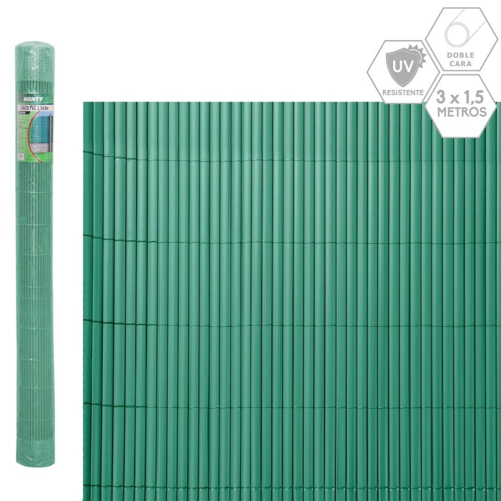 Recinzione da Giardino Verde PVC 1 x 300 x 150 cm    