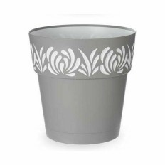 Vaso Autoirrigante Stefanplast Gaia Grigio Plastica 29 x 29 x 29 cm (6 Unità)    