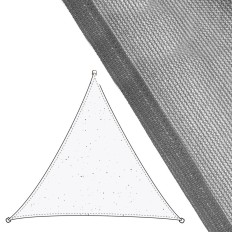 Vele parasole Tenda 5 x 5 m Grigio Polietilene 500 x 500 x 0,5 cm    