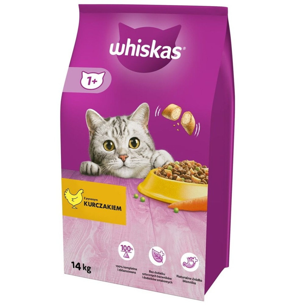 Cibo per gatti Whiskas   Adulto Pollo Vegetale 14 Kg    