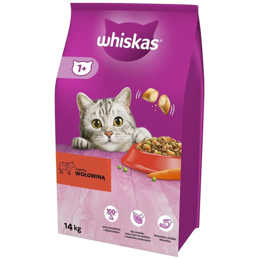 Cibo per gatti Whiskas 5900951014345 Adulto Carne di vitello 14 Kg    