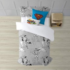 Copripiumino Superman Superman Grigio 175 Fili 155 x 220 cm    