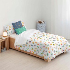 Copripiumino Kids&Cotton Urko Small Multicolore 155 x 220 cm    