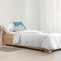 Copripiumino Kids&Cotton Elm Bianco 175 Fili 155 x 220 cm    