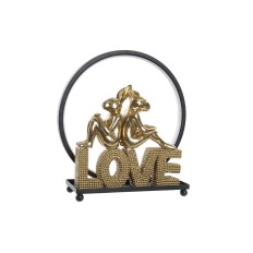 Decorazione luminosa DKD Home Decor Love Coniglio Resina (30 x 11 x 31,5 cm)    