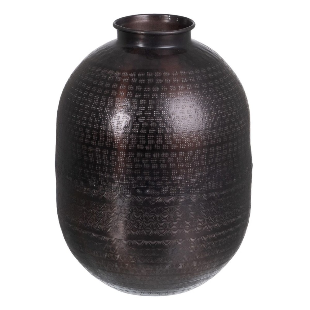 Vaso 26,5 x 26,5 x 36 cm Nero Alluminio    