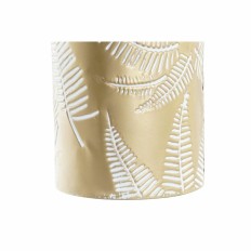 Vaso DKD Home Decor Dorato Metallo Crema Tropicale Foglia della pianta (21 x 21 x 81 cm)    