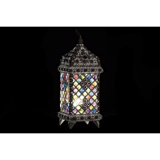 Lampada da tavolo DKD Home Decor 18 x 18 x 46 cm Metallo Bianco Multicolore 220 V 50 W    