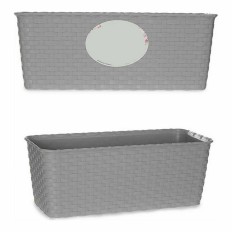 Vaso Autoirrigante Stefanplast Grigio Plastica 13 x 11 x 29 cm (12 Unità)    