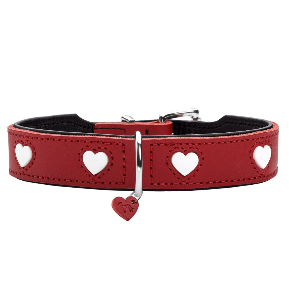 Collare per Cani Hunter Love S/M 35-43 cm Rosso    