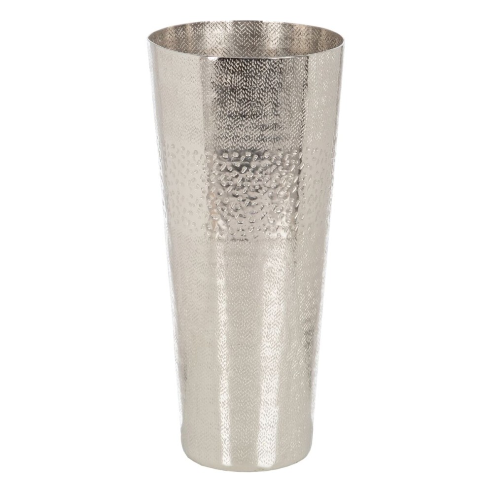 Vaso 19 x 19 x 43 cm Metallo Argento    