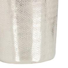 Vaso 19 x 19 x 43 cm Metallo Argento    