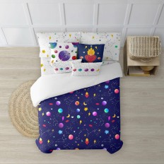 Copripiumino Decolores Cosmos Multicolore 175 Fili 140 x 200 cm Collo di bottiglia    