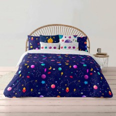 Copripiumino Decolores Cosmos Multicolore 175 Fili 140 x 200 cm Collo di bottiglia    