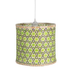 Lampadario 32 x 32 x 29 cm Naturale Verde Bambù 220 V 40 W (3 Unità)    