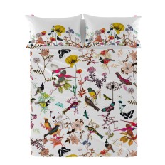 Lenzuolo Superiore HappyFriday Birds of paradise Multicolore 260 x 270 cm    