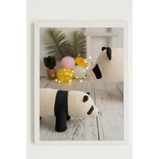 Quadro Crochetts Multicolore 33 x 43 x 2 cm Panda    