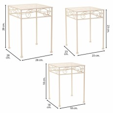 Supporto per Vaso Alexandra House Living Bianco Metallo Ferro 25 x 45 x 72 cm    