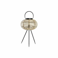 Lampada da tavolo DKD Home Decor Nero Metallo Marrone Bambù (34 x 34 x 56 cm)    