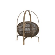 Portacandele DKD Home Decor Naturale Marrone Bambù 33 x 33 x 42 cm    