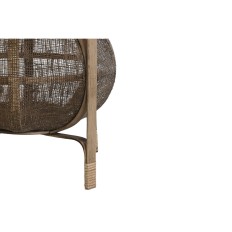 Portacandele DKD Home Decor Naturale Marrone Bambù 33 x 33 x 42 cm    