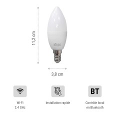 Lampadina LED Candela Konyks e14 Bianco    