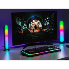 Lampada da scrivania Tracer RGB Ambience - Smart Flow Nero Multicolore    