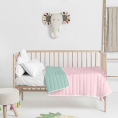 Trapunta HappyFriday Basic Kids Dash Menta 100 x 130 cm    