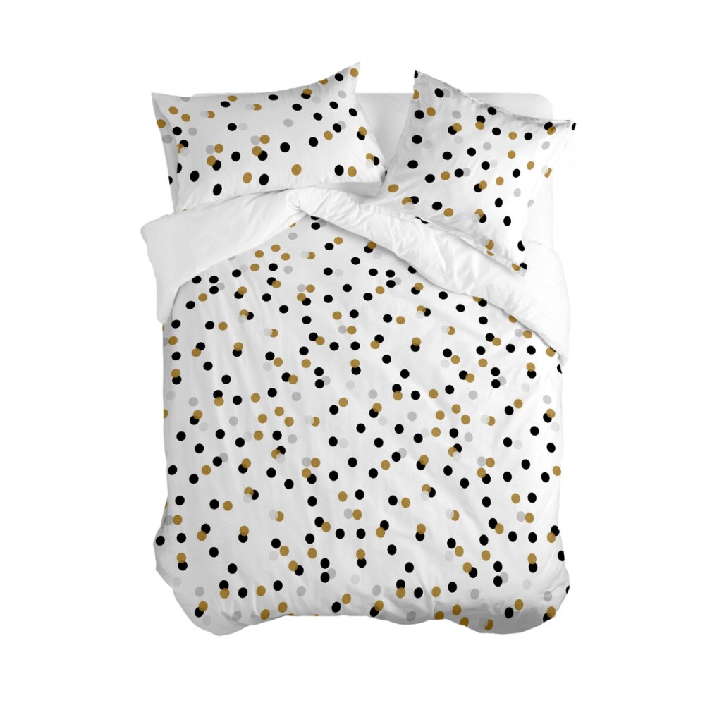 Copripiumino HappyFriday Blanc Golden dots Multicolore 140 x 200 cm    