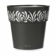 Vaso Autoirrigante Stefanplast Gaia Antracite Plastica 19 x 19 x 19 cm (12 Unità)    