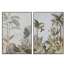 Quadro Home ESPRIT Tropicale 100 x 4 x 140 cm (2 Unità)    