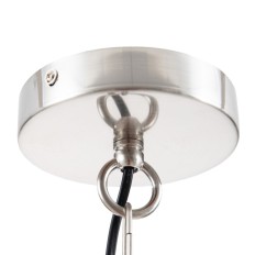 Lampadario Metallo Argento 35 x 35 x 45 cm    