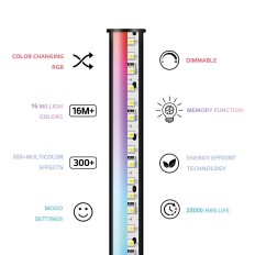 Lampada da Terra KSIX 12 W 220-240 V 140 cm    