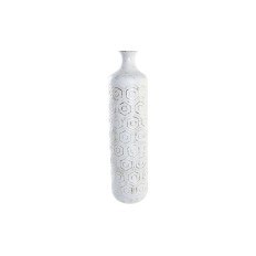 Vaso DKD Home Decor Bianco Dorato Metallo Orientale 17 x 17 x 66 cm    