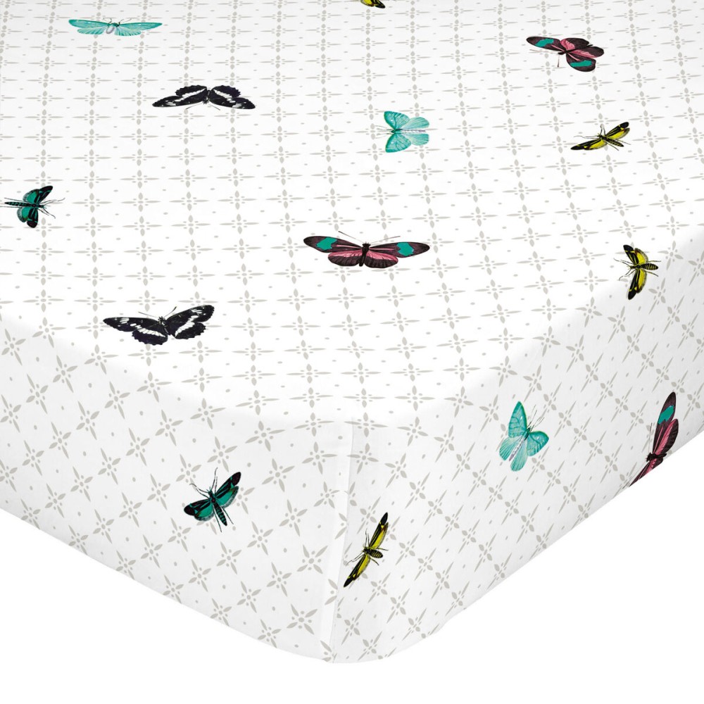 Lenzuolo con angoli HappyFriday Birds of paradise Multicolore 180 x 200 x 32 cm    