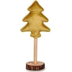 Albero di Natale Poliestere Dorato Legno 9,5 x 32 x 13 cm (12 Unità)    