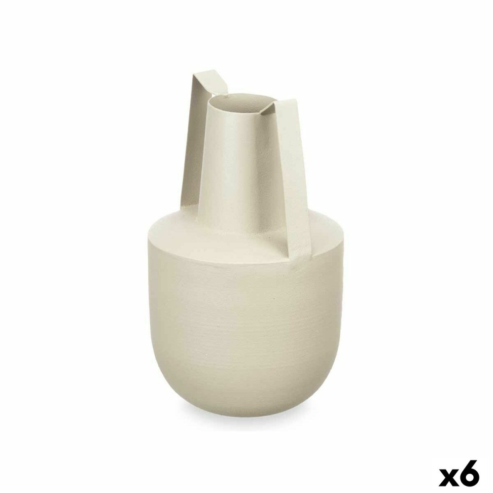 Vaso Con manici Marrone Chiaro Acciaio 14 x 24 x 14 cm (6 Unità)    