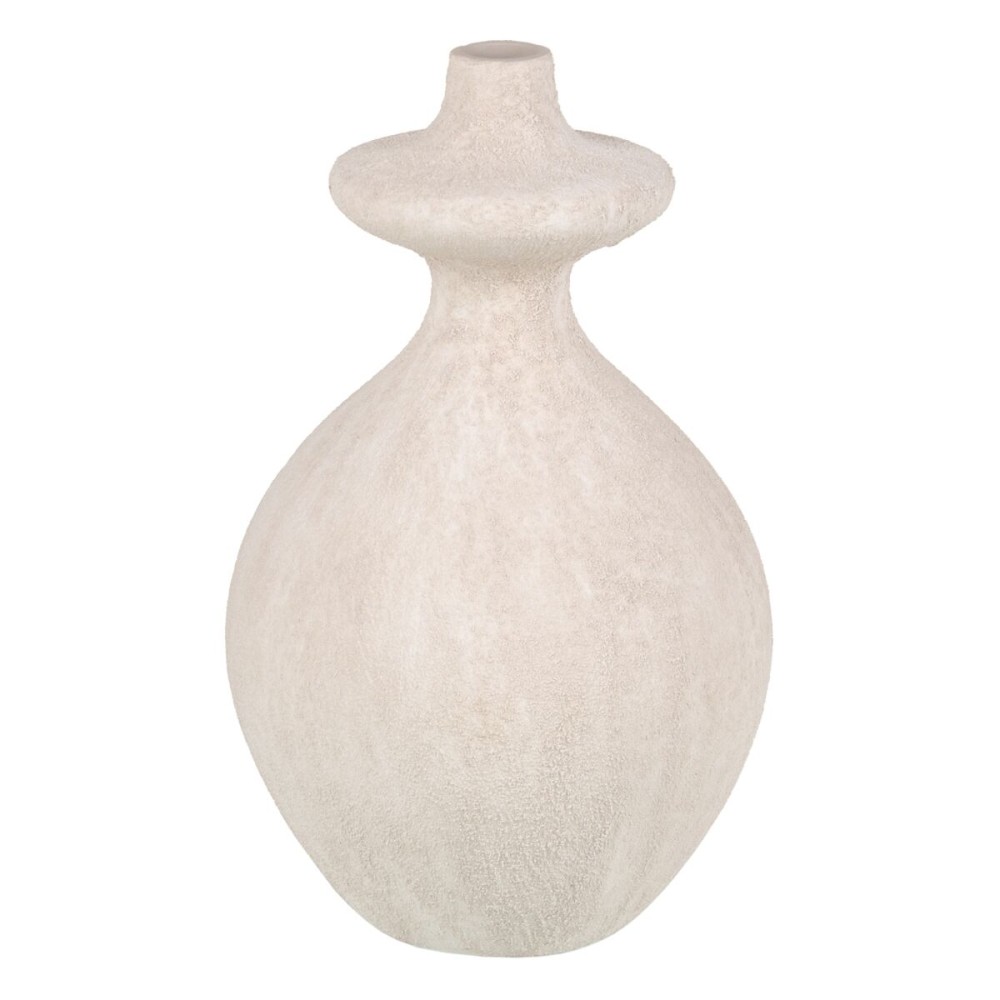 Vaso Crema Ceramica Sabbia 21 x 21 x 38 cm    