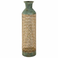 Vaso Alexandra House Living Oro Ferro 18 x 69 x 18 cm    