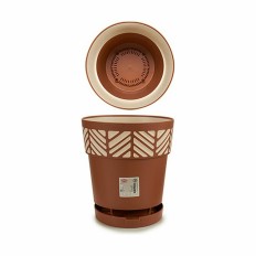 Vaso Autoirrigante Stefanplast Orfeo Terracotta Plastica 25 x 25 x 25 cm (6 Unità)    