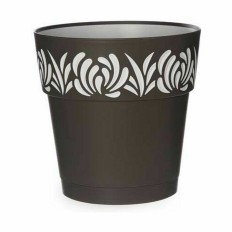 Vaso Autoirrigante Stefanplast Gaia Antracite Plastica 25 x 25 x 25 cm (6 Unità)    