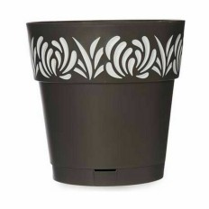 Vaso Autoirrigante Stefanplast Gaia Antracite Plastica 25 x 25 x 25 cm (6 Unità)    