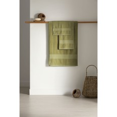 Telo da bagno Paduana Verde 100 % cotone 70 x 1 x 140 cm    