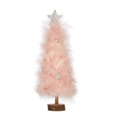 Albero di Natale Rosa Legno Plastica 9 x 34 x 9 cm (6 Unità)    